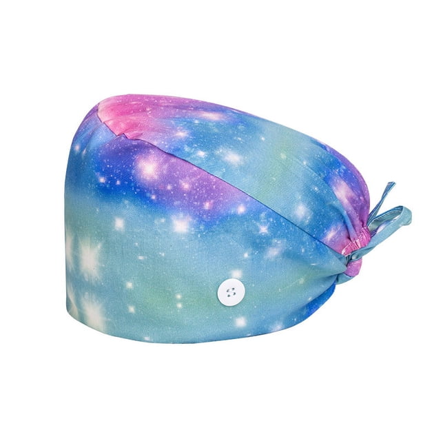 Gorro quirúrgico de algodón puro, gorro esmerilado con estampado de flores de anacardo, gorro de trabajo para mujer con estampado de girasoles