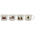 thumbnail image 1 of Bouclair Ensemble de 4 Tasses de Fête Rouges, 1 of 5