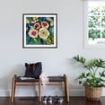 thumbnail image 3 of Art.com Peony Garden Art Print by Jeanette Vertentes, Black Frame Wall Art, 29" x 29", 3 of 5