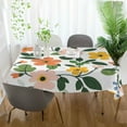 thumbnail image 3 of Yayeee Tablecloths 54" x 72" Rectangle Wrinkle Resistant Party Table Cover, Retro Colorful Flowers, 3 of 8