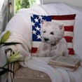 thumbnail image 3 of Carolines Treasures BB9701PW1414 Westie Patriotic Fabric Decorative Pillow  14Hx14W multicolor, 3 of 4