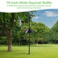 thumbnail image 4 of Plastic Squirrel Baffle, Wrap Around Squirrel Baffle, 19 Inch Wide Squirrel Baffle, Squirrel Baffle for Bird Feeder Pole, Outside Pole Squirrel Guard Baffle from Raccoon Squirrels, 4 of 6