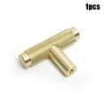 thumbnail image 6 of Ana Black Golden Cupboard Handle Modern Simple Matte Cabinet Door Knob Furniture Drawer Pull Hardware Pull Knurled T Bar Knob Handle Home Decor, 6 of 10