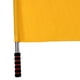 thumbnail image 2 of Bandera de árbitro Bandera de seguridad vial Asta de acero inoxidable Bandera de señales Bandera de mano Amarillo, 2 of 9