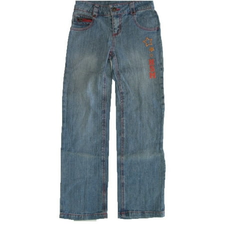 Girls Blue Denim High School Musical Embroidered Pants 7-16