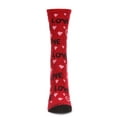 thumbnail image 5 of MeMoi Women's Love and Hearts Bamboo Blend Crew Socks - Womens - Female, 9-11, Black, 5 of 6