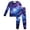 Purple, variant on Girls Outfits Long Sleeved Space Star Printed Home Wear Top Pants Suit Casual Set Clothes