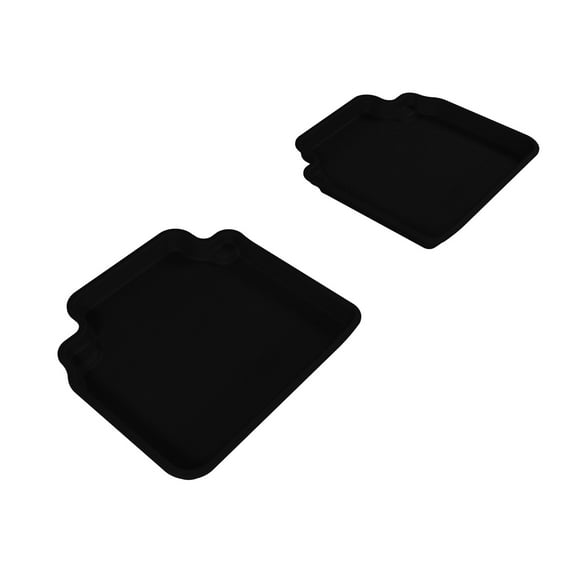 3D MAXpider KAGU Floor Mat (BLACK) compatible with HONDA ACCORD SEDAN 2008-2012 - Second Row