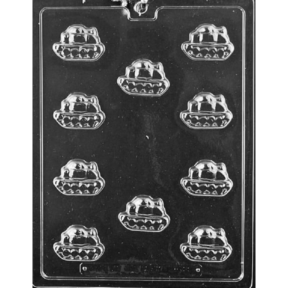 Grandmama's Goodies K159 Bite Size Army Tank Chocolate Candy Soap Mold with Exclusive Molding Instructions