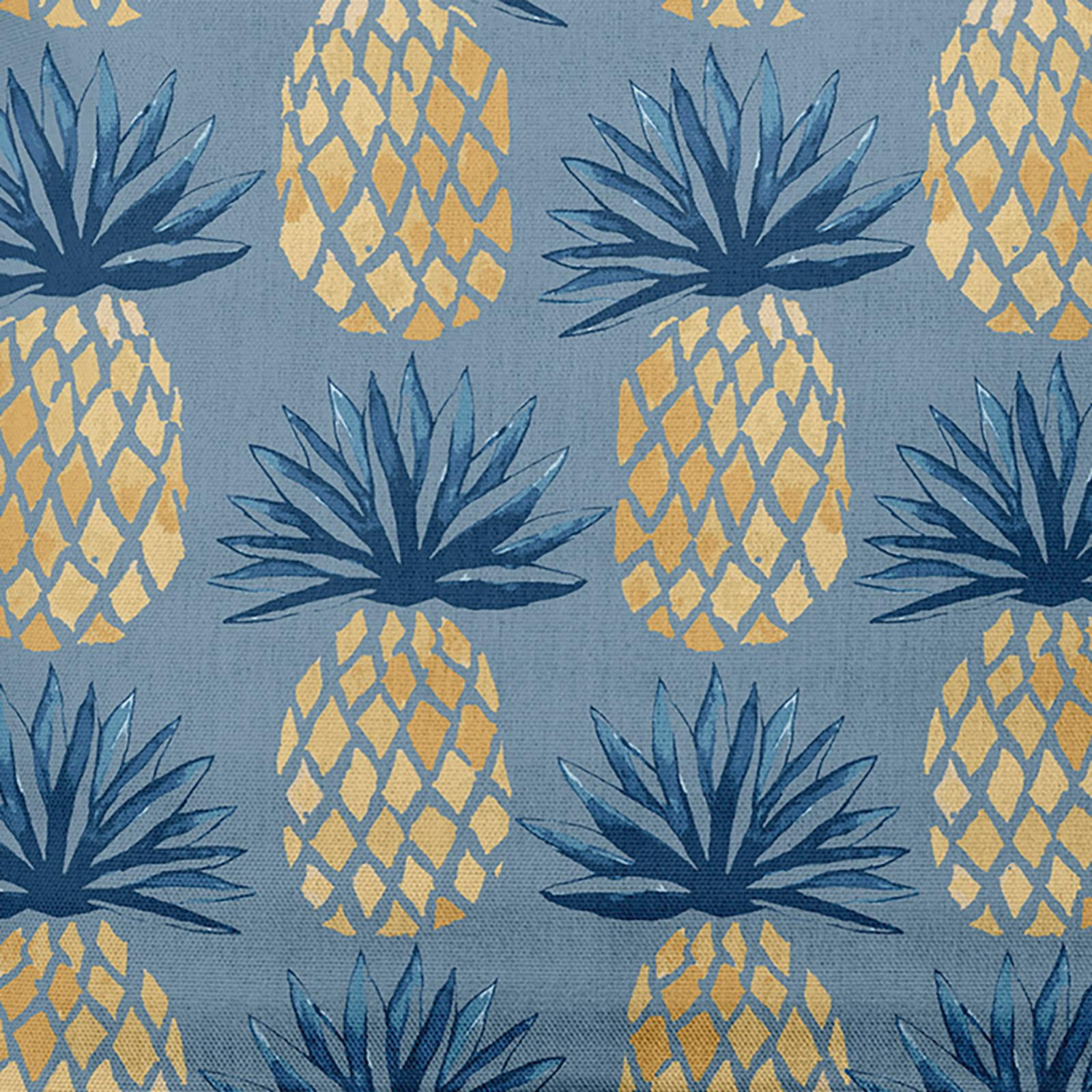 E by Design Pineapple Stripes Nautical Indoor/Outdoor Throw Pillow