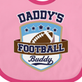 thumbnail image 4 of Inktastic Daddy Football Buddy Boys or Girls Baby Bib, 4 of 4