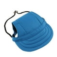 thumbnail image 1 of Sombrero Zulema de béisbol Gorra de béisbol de gatito con protección solar para perros pequeños Azul M, 1 of 7