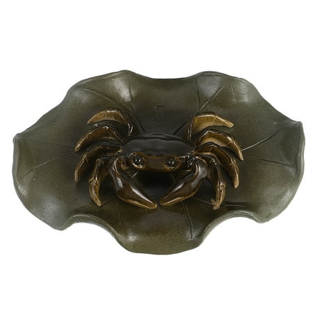 

HEMOTON Purple Clay Crab Decor Tea Ceremony Accessory Home Decoration Adornment