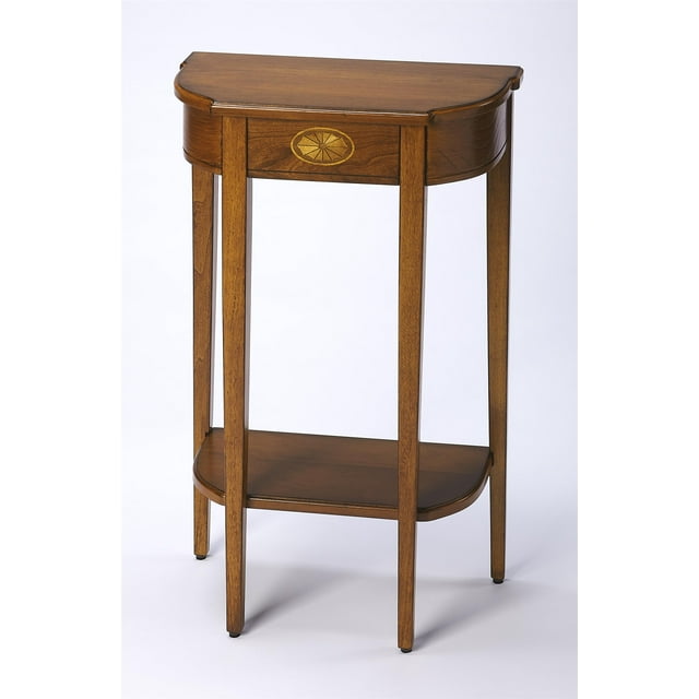 Butler Specialty Masterpiece Demilune Console Table In Olive Ash Burl