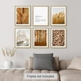 thumbnail image 3 of PixonSign Adhesive Canvas Print Wall Art Set - Golden Ears and Field, Trees, Leaves Posters - Set of 6 Vintage Retro Antique Mixed Media Country Cultural Art Wall Décor - 8"x10"x6, 3 of 5