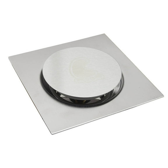 Stainless Steel Floor Drain Bouncing Drain Strainer Square Shower Drainers for Kitchen, Bathroom, Garage, Balcony