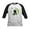 Black/White, variant on - Gamer Cat Kids Baseball Jersey - Kids Cotton Baseball Jersey, 3/4 Sleeve Shirt