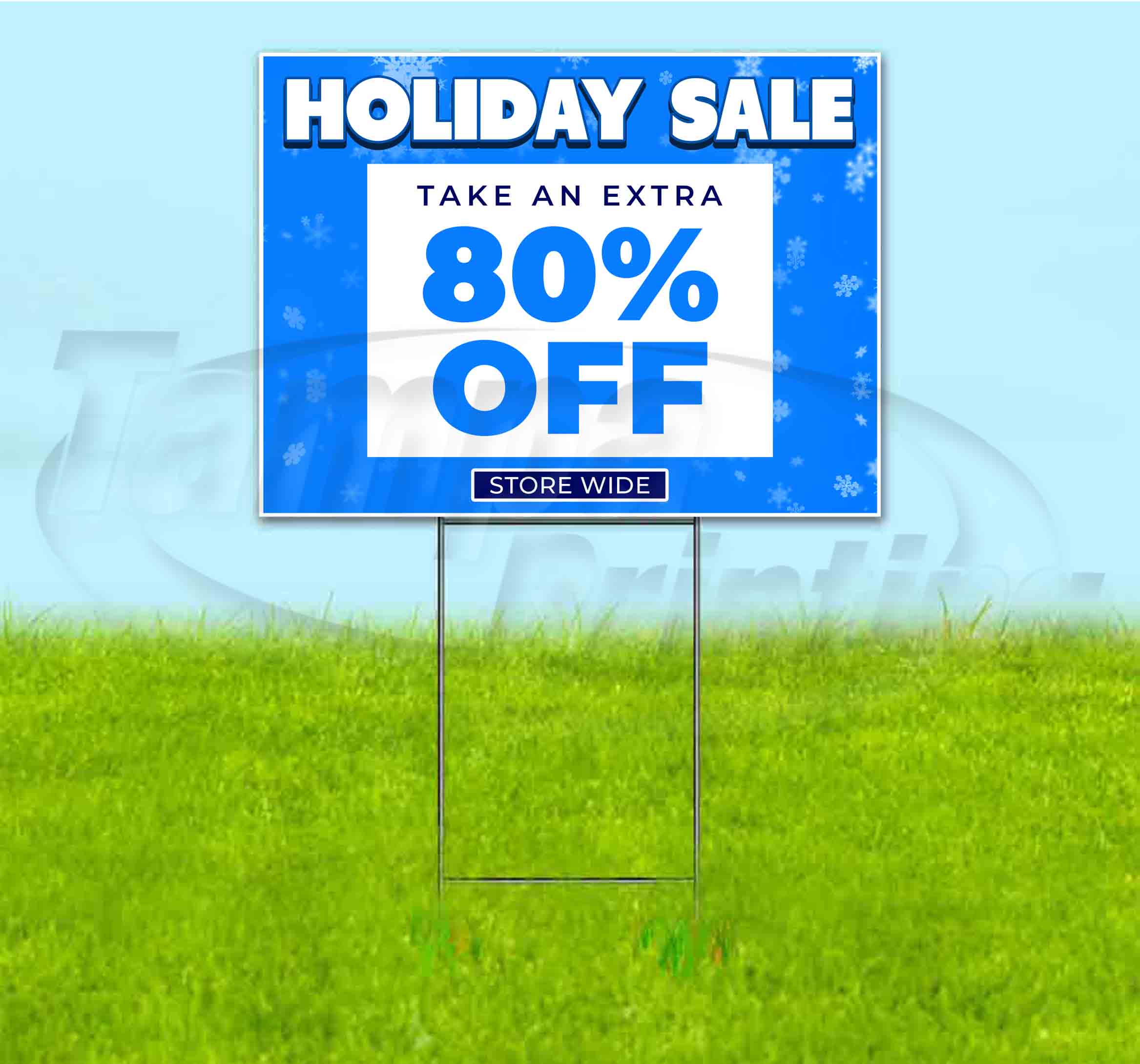 Holiday Sale 80% Off (18"x24") Corrugated Plastic Yard Sign, Bandit