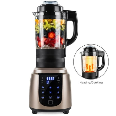 Best Choice Products 1200W 1.8L Multifunctional High-Speed Digital Professional Kitchen Smoothie Blender with Heating Function, Auto-Clean, Glass Jar, Up To 42,000RPM, (Best Blender For Almond Butter)