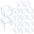 thumbnail image 1 of Uxcell 16 Pcs Protectores de Suelo de Silicona para Patas de Silla 1 x 1 pulgada, Tapas Antideslizantes para Patas de Silla para Pisos de Madera, Reduce Ruido y Rasguños, Transparente, 1 of 6