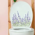 thumbnail image 4 of JingChun Purple Plant Leaves Flowers Toilet Lid Stickers,Cute Removable Self-Adhesive Colorful Stickers Restroom Art Decoration for Bathroom Cistern Decor Toilet Lid Decals, 4 of 5