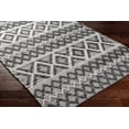 thumbnail image 3 of Hauteloom Yuka Recycled Material Living Room, Bedroom Area Rug - Bohemian, Transitional - Ivory, Charcoal, Light Slate - 5' x 7'6", 3 of 8