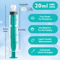 thumbnail image 4 of Jeringas SHAOTONG Luer Lock de 20 ml/cc con tapa, estériles (x50), 4 of 9