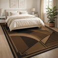 thumbnail image 3 of ODIKA 8'x10' Washable Area Rug Non-Shedding, Easy Care, Warm Earth Tones Geometric Design Art Inspired with Bold Lines for King Size Bedroom Under Bed, Master Suite, 3 of 7