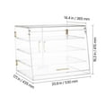 thumbnail image 5 of VEVOR Bakery Display Case, 4-Tier Commercial Countertop Pastry Display Case, Clear Acrylic Bread Box for Kitchen, Party Cake Cabinet with Magnetic Rear Door for Cookie Dessert Donut,20.9"x17.1"x16.3", 5 of 9