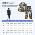 thumbnail image 4 of Fotbe Sunflower Field Spotted Dog Pijama de Hombre con Estampado de Manga Larga, Conjunto de 2 Piezas, Ropa de Dormir Suave y Cómoda con Bolsillos-Large, 4 of 7