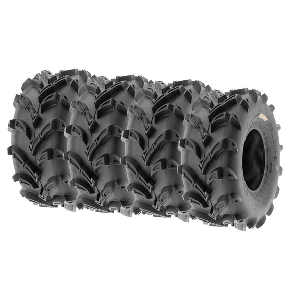 SunF ATV/UTV All Terrain Mud Quad Tire 22x11-9 22x11x9 6 PR Tubeless A024 (Set of 4)