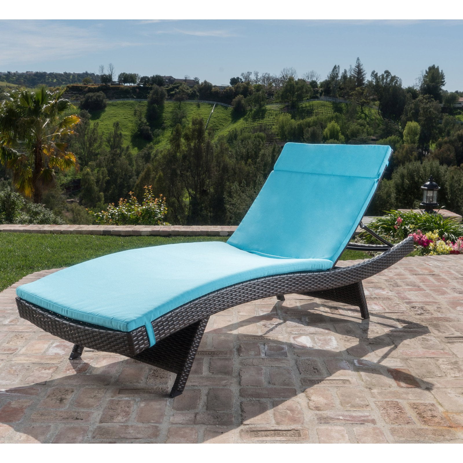 Christopher Knight Home Sienna Outdoor Colored Water Resistant Christopher Knight Home Sienna Outdoor Colored Water Resistant Chaise Lounge Cushion Only By Com