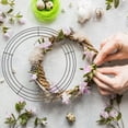 thumbnail image 6 of Masteelf 4 pcs Wreath Form Round Backdrop Stand Flower Wreath Ring Stand Circle for Decoration, 6 of 6