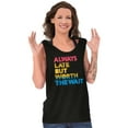 thumbnail image 3 of Worth The Wait But Always Late Ombre Tank Top T Shirts Men Women Brisco Brands S, 3 of 5