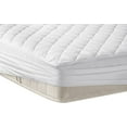 thumbnail image 2 of YATAS BEDDING Twin Size Quilted Fitted Mattress Protector, Machine washable and easy care, Superior protection ,100% Cotton breathable top and Fluffy filling,Fitted 15'' deep pocket, White, 2 of 4
