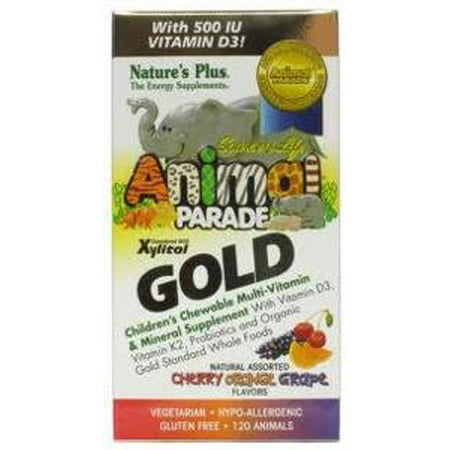 Organic Animal Parade Gold Children's Chewable Multi-Vitamin Tablets 120