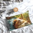 thumbnail image 3 of Salouo Lazy Home Style Guinea Pig Pattern Pillow Cases,1PC Pillow Covers with Envelope Closure Decorative Pillow Case for Bed Couch,Pillows Not Included-20"x30", 3 of 6