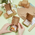 thumbnail image 4 of Foldable Square Paper Storage Gift boxes Paper Packaging Cases BurlyWood 6.5x6.5x3cm, 4 of 9