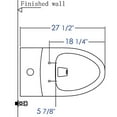 thumbnail image 2 of EAGO R-358SEAT Replacement Soft Closing Toilet Seat for TB358, 2 of 5