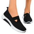 thumbnail image 6 of ibiyuan Wide Walking Shoes for Women Adjustable Upper Women's Walking Shoes Mesh Knitted Platform Non- Women Sneakers Soft Hands-Free Mary Jane Shoes Women Sports Shoes, 6 of 8