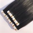 thumbnail image 4 of OUNONA Tape In Human Hair Extensions For Women Adds Volume For Daily Wear Glamorous Look Without Damage Black Color, 4 of 8