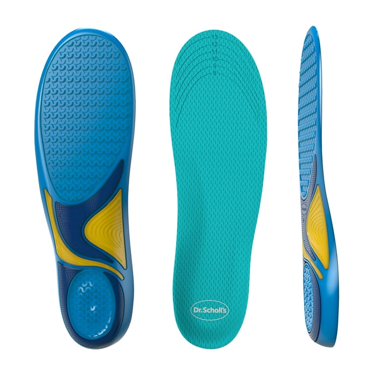 Dr. Scholl's Energizing Comfort Everyday Insoles with Massaging Gel®, On  Feet All-Day, Shock Absorbing, Arch Support,Trim Inserts to Fit Shoes,  Men's