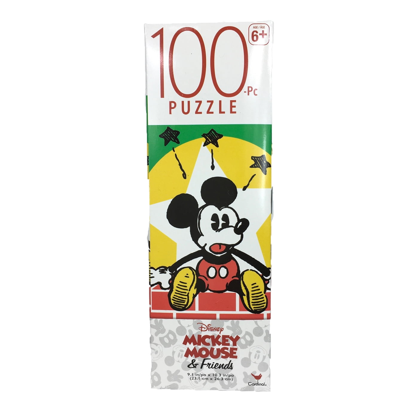 9.1in X 10.3in New Disney Mickey Mouse & Friends Puzzle 100 Pieces 