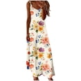 thumbnail image 2 of Mifsaly Womens Boho Maxi Dresses V Neck Sleeveless Flowy Summer Sundresses Tie Dye Print Lightweight Beach Vacation Dress XXXXXL, 2 of 5