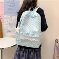 thumbnail image 3 of Women Polka Dot Lace Backpack, Large Capacity Trendy Dot Pattern Bag with Compartments&Pendant Cute Lightweight Backpacks for Travel, Shopping, Dating and Daily Use, 3 of 7