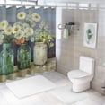 thumbnail image 7 of Creowell Flowers Pretty Shower Curtain 100% Polyester Fiber Chic Modern Bathroom Decor with Hooks 36x72, 7 of 7