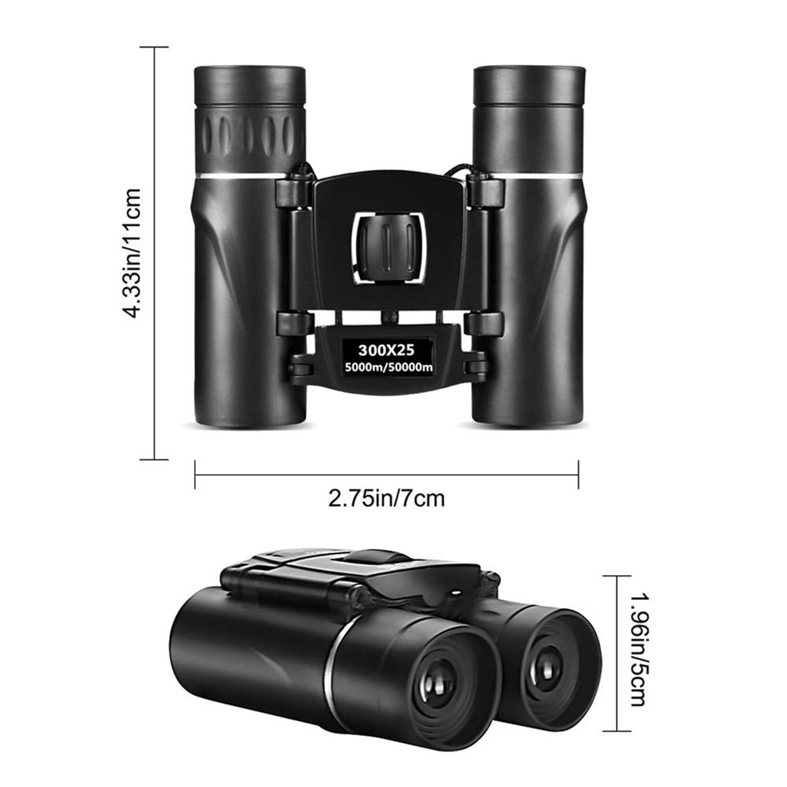 300x25 Binoculars for Adults High Power with Universal Phone Adapter,Compact Waterproof Binoculars with Low Light Vision for Bird Watching, Hunting, Travel, Cruise Ship, Opera