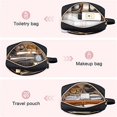 thumbnail image 5 of Bolsa de cosméticos, elegante y espaciosa bolsa de maquillaje, bolsa de viaje con cremallera, bolsa de aseo resistente al agua, organizador de accesorios de maquillaje, negro, 5 of 5