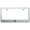 Brushed Chrome, variant on Nissan Z Laser Etched Logo Stainless Steel License Plate Frame (Brushed Chrome)