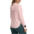 thumbnail image 2 of Amzcrzy 2026 Sun Protection Clothing Women Lightweight Upf 50+ Breathable Sun Shirts with Hoodie Long Sleeve UV Shirt with Thumb Holes for Hiking, Running, And Outdoor Sports Pink M, 2 of 7